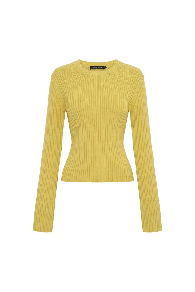 Aleksy Crew Knit Egg Nog