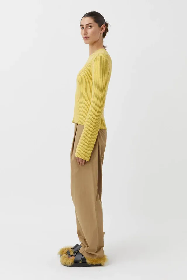 Aleksy Crew Knit Egg Nog
