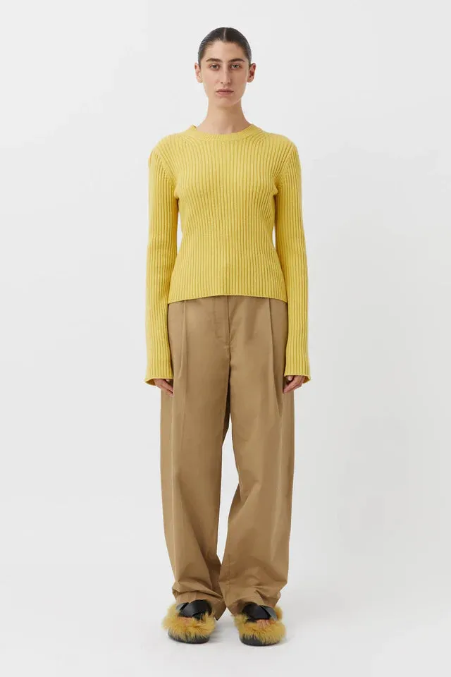 Aleksy Crew Knit Egg Nog