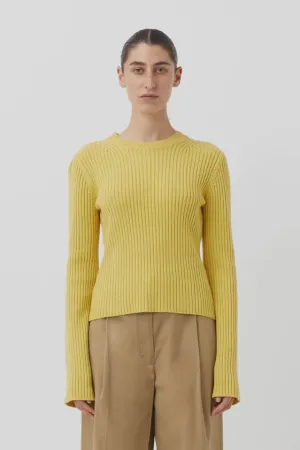 Aleksy Crew Knit Egg Nog