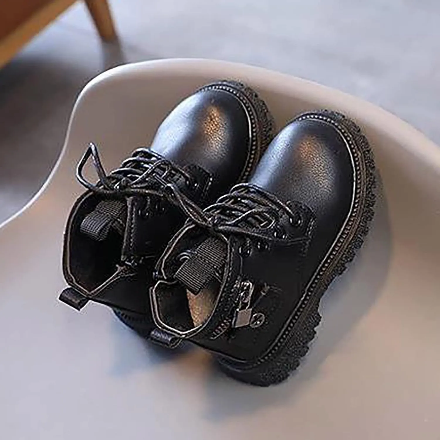 Autumn Winter New Boys Girls British Single Boot Boys Kids Side Zipper Fashion Short Shoes Little Kid Bog Boots