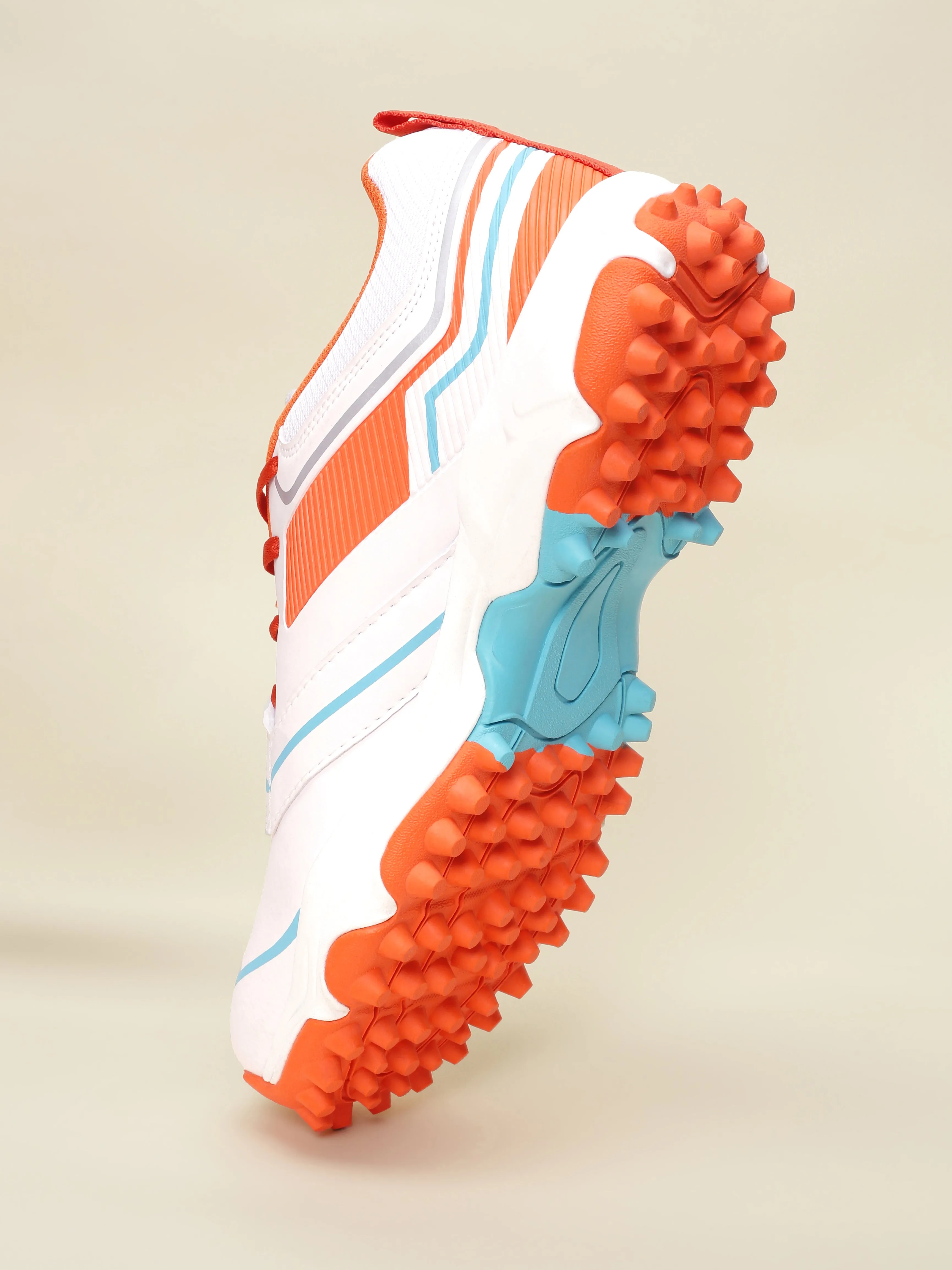 Avant Men's Impact Cricket Shoes - White/Orange
