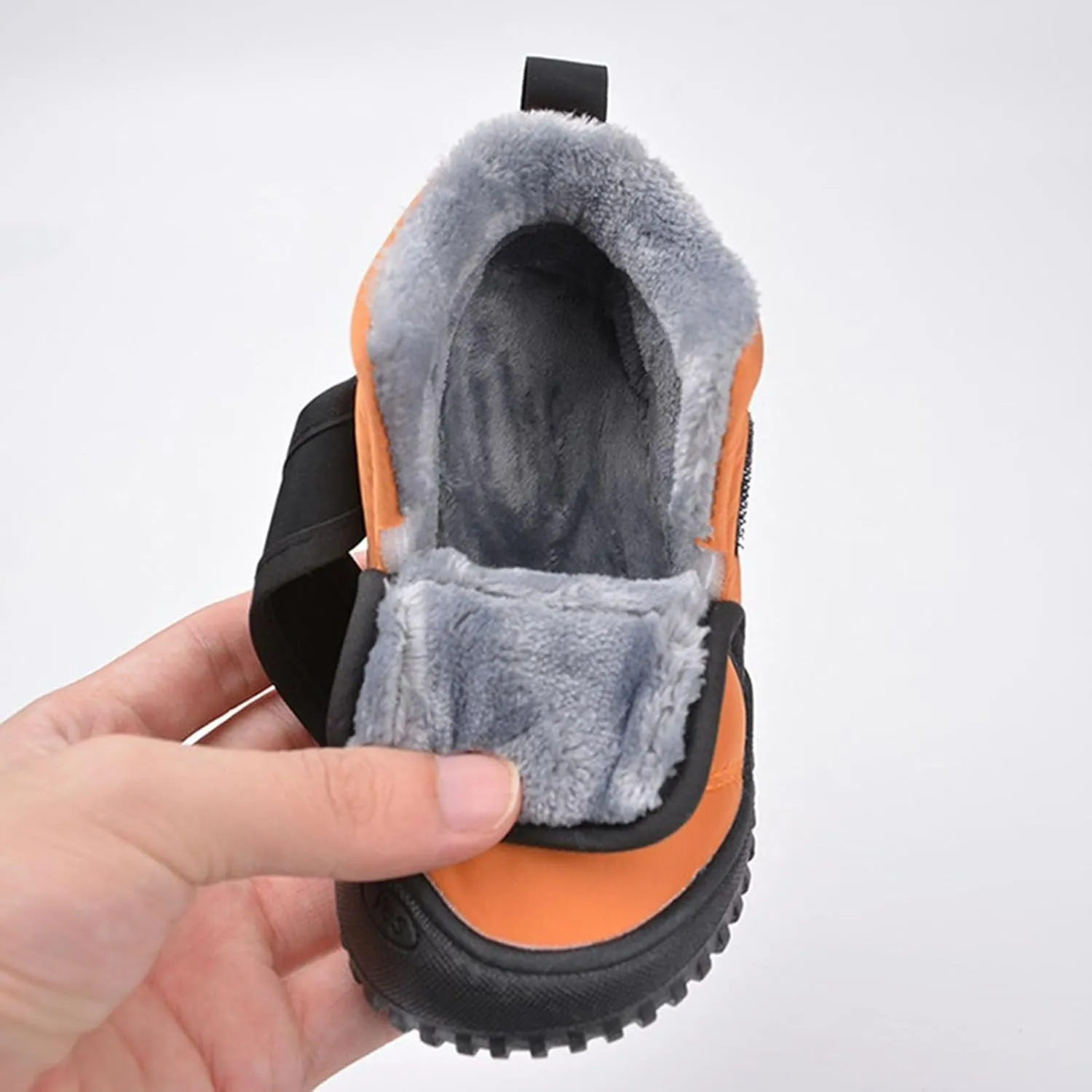 Baby Snow Boots Winter Shoes Boys Girls Cold Weather Baby Faux F??r Shoes Waterproof Snow Boots For Toddler Boys