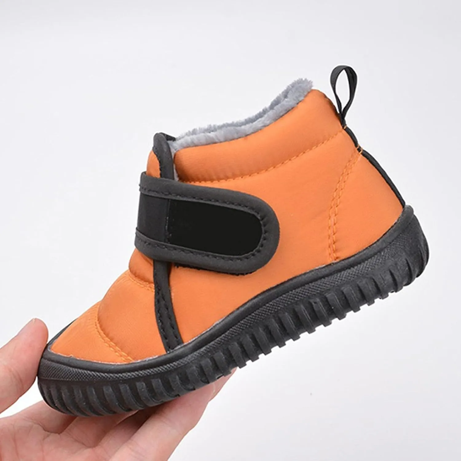 Baby Snow Boots Winter Shoes Boys Girls Cold Weather Baby Faux F??r Shoes Waterproof Snow Boots For Toddler Boys