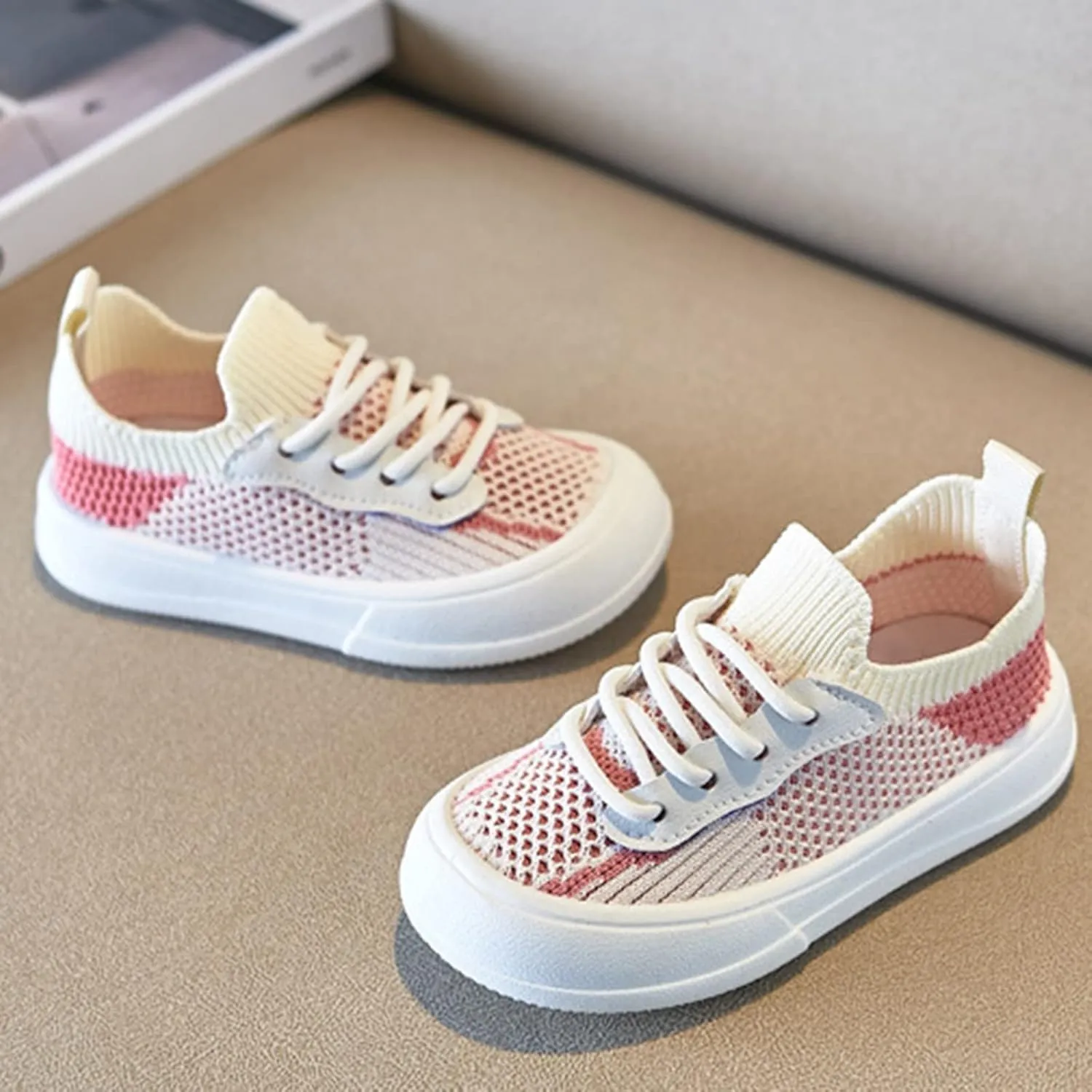Boys Tennis Shoes Toddler Boys Girls Slip on Sneakers Kids Lightweight Tennis Shoes Breathable Fashion Casual Shoes