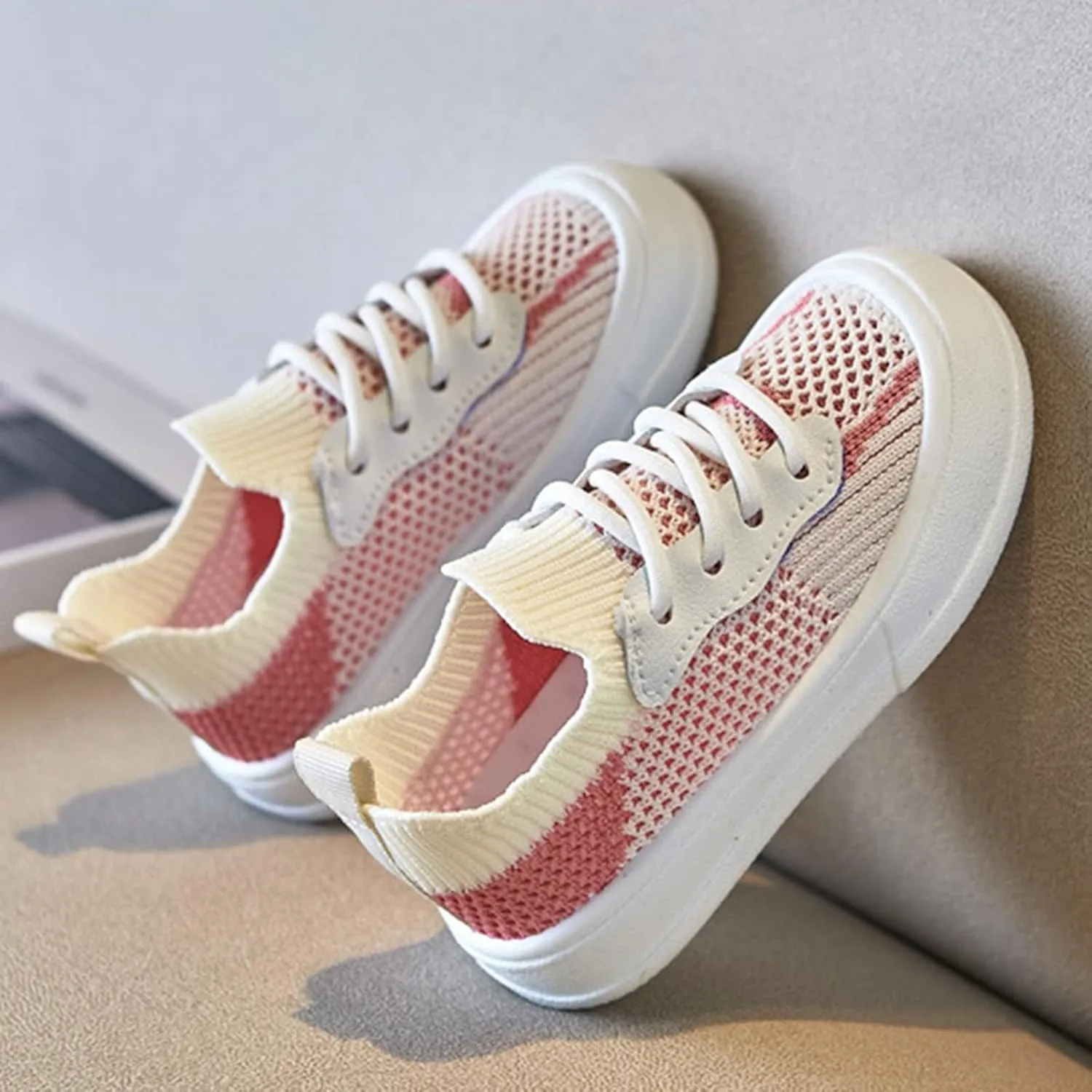 Boys Tennis Shoes Toddler Boys Girls Slip on Sneakers Kids Lightweight Tennis Shoes Breathable Fashion Casual Shoes