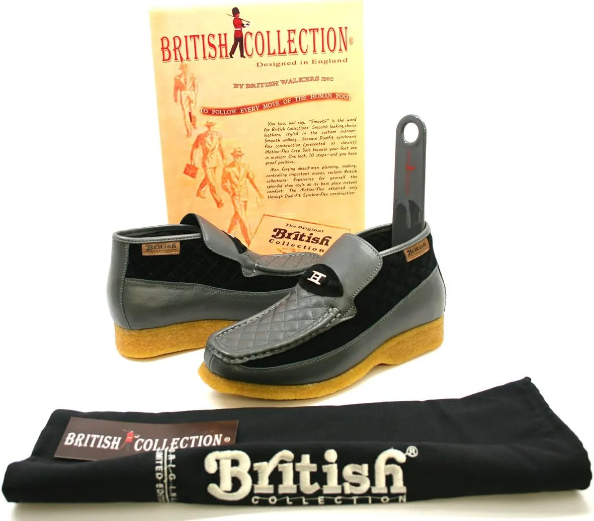 British Collection Checkers Slip On Shoes