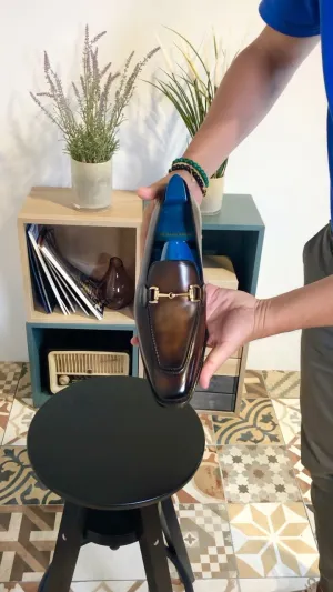 Brown Leather Astone Horse Bit Loafers - AW24