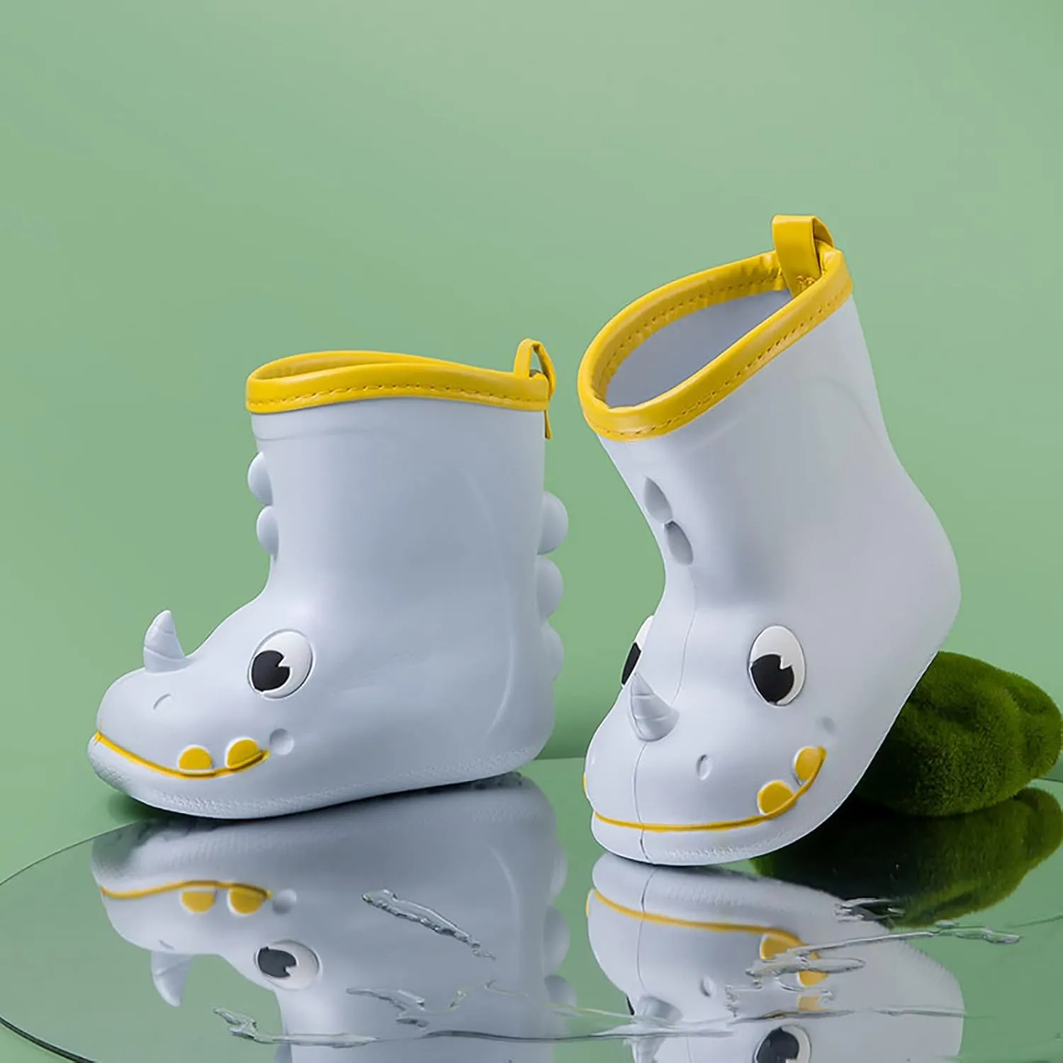Cartoon Animals Rain Boots Toddler Kids Rain Shoes Childrens Adorable Lightwight Rubber Shoes In Animal Toddler