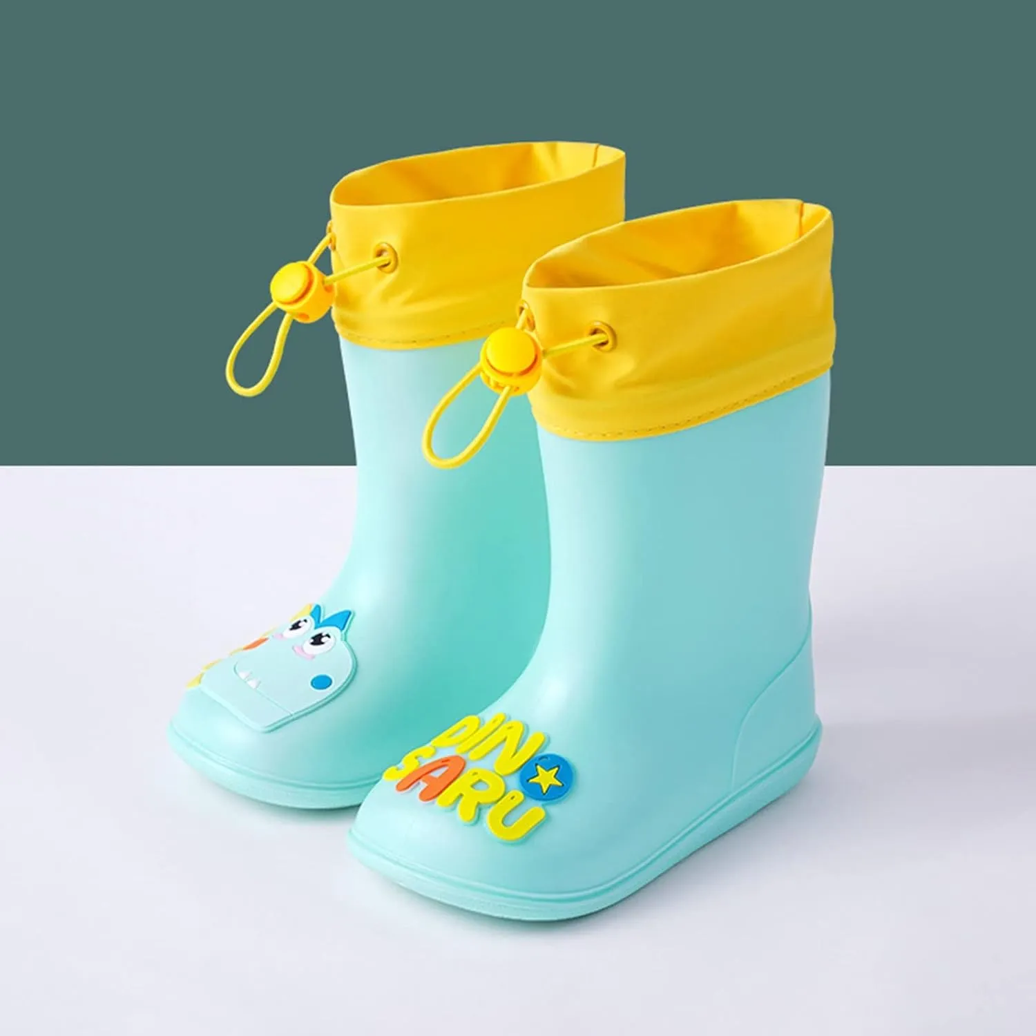 Cartoon Dinosaur Children Rain Boots Non Slip Kids Rainboots Girl Boots Size 11