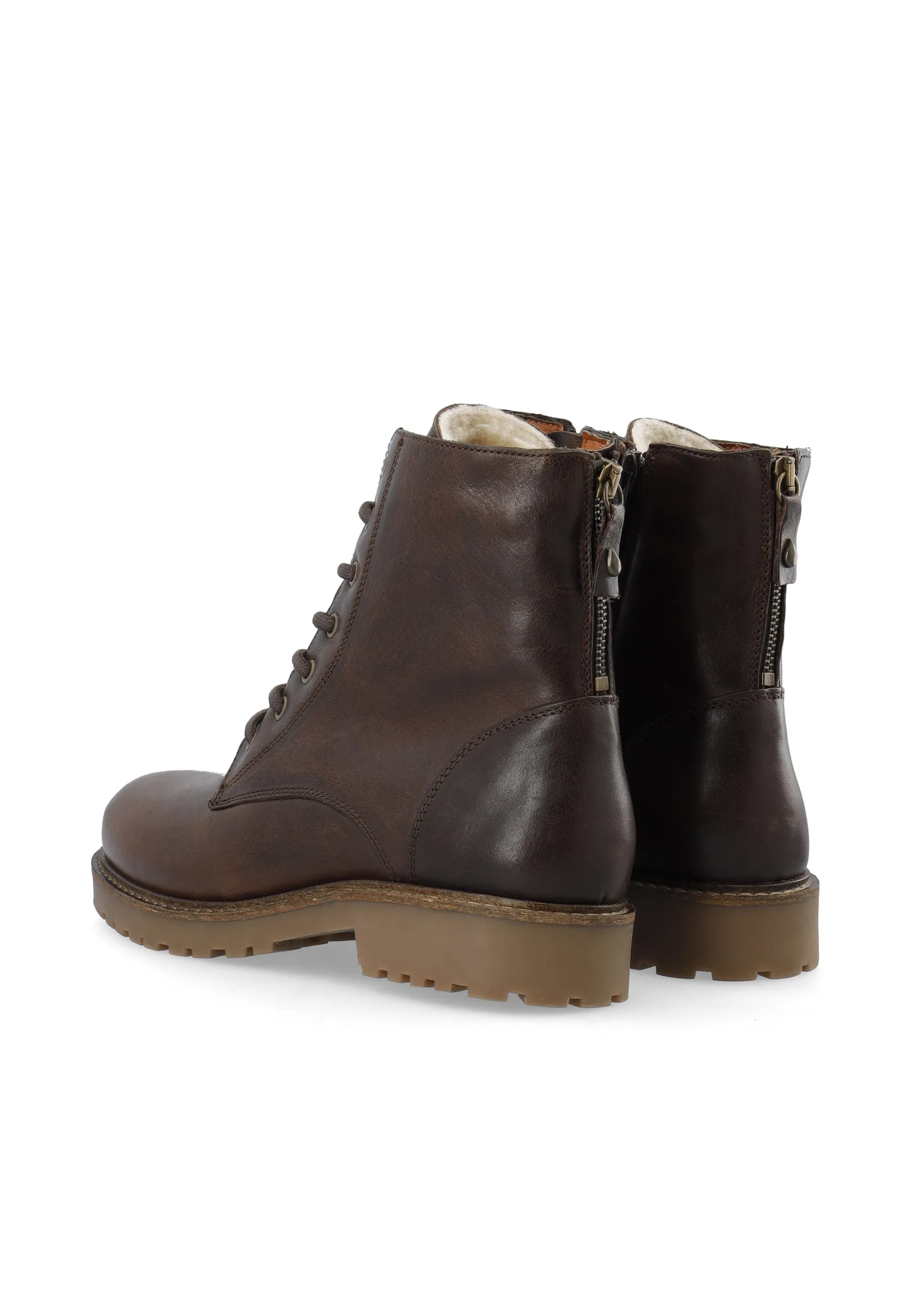 CASAYA LACE UP BOOT - Coffee