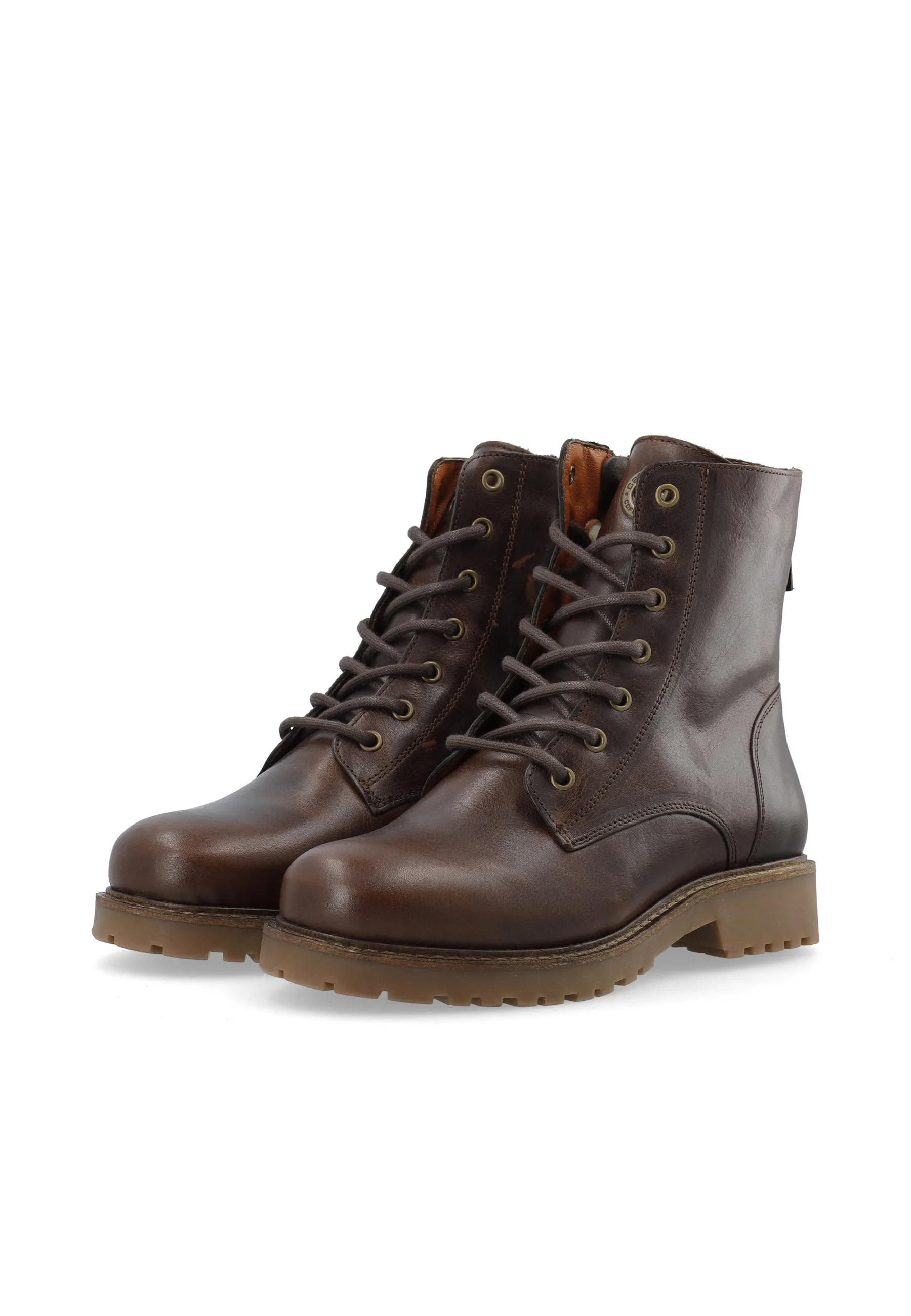 CASAYA LACE UP BOOT - Coffee