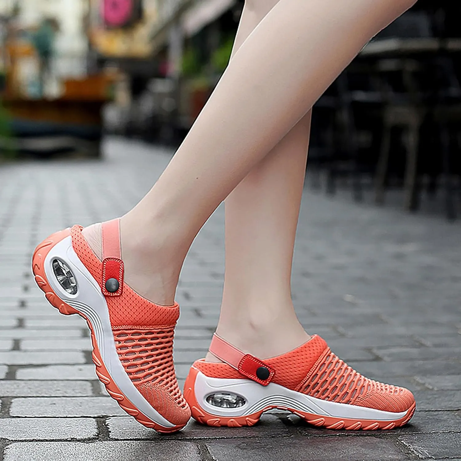 Cathalem Orthopedic Shoes for Women Air Cushion Orthopedic Slip on Shoes Air Cushion Slip-on Diabetic Walking Shoes for Women