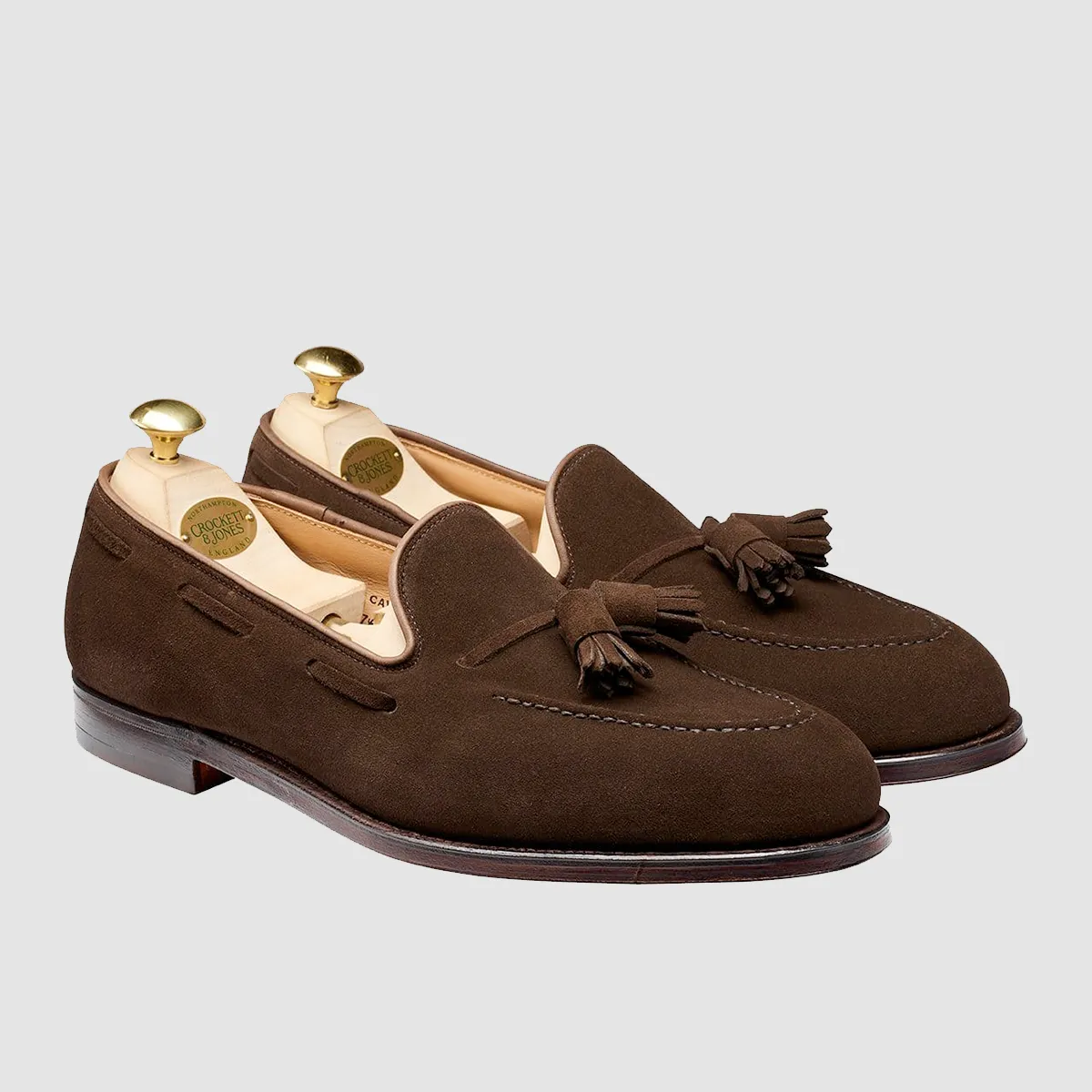 Cavendish 2, Dark Brown Calf Suede, Leather Sole