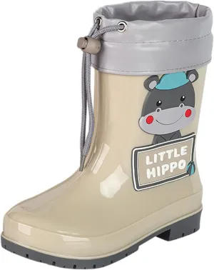 Children Cute Cartoon Fashion And Non Slip Rain Boots With Flecce Rain Boots Soft Bottom Fashion Rain Kids Talk Boots