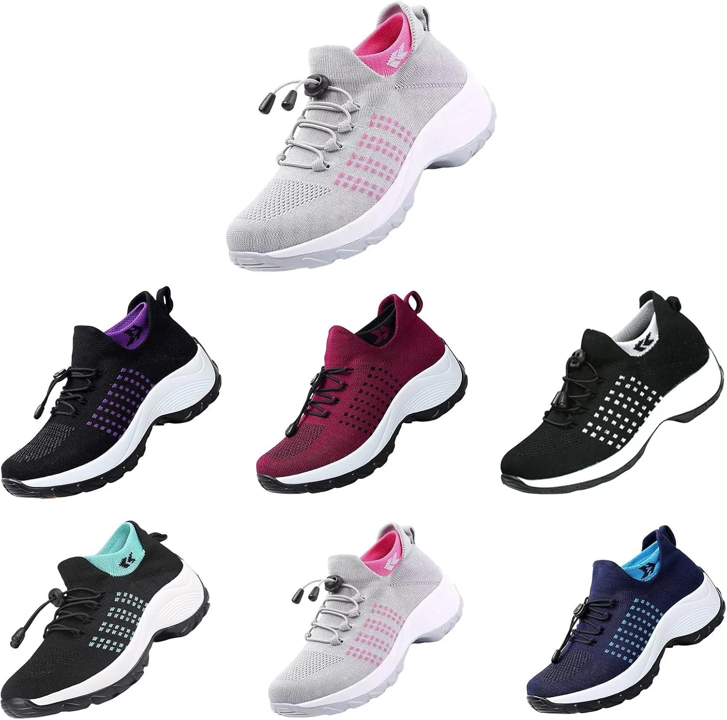 Comfort Wear Orthowear Shoes for Women Orthopedic Walking Sneakers Breathable Comfortable Wide Width Running Shoes