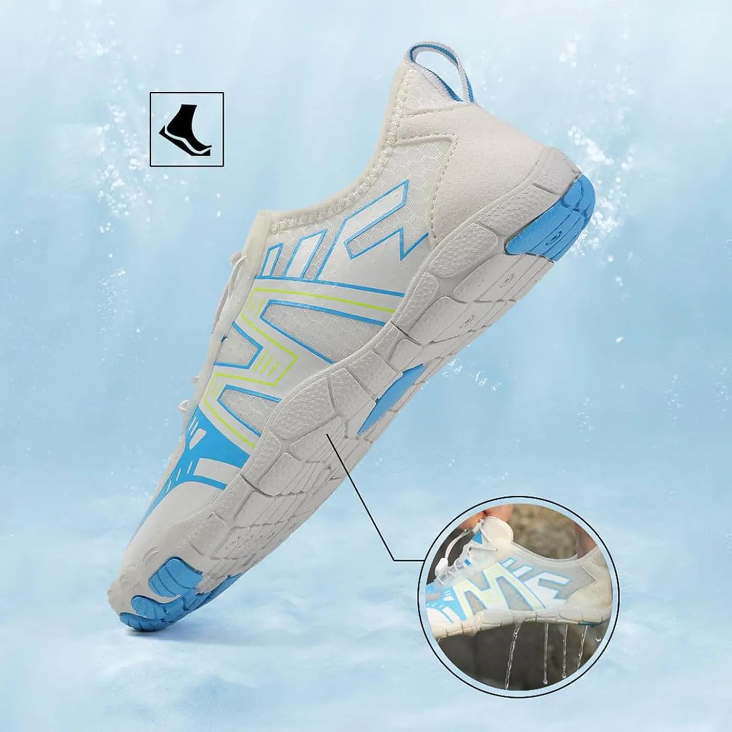Couple Sports Shoes Outdoor Wading Non Slip Beach Shoes Diving Swimming Riding Sneaker Boots for Men Winter