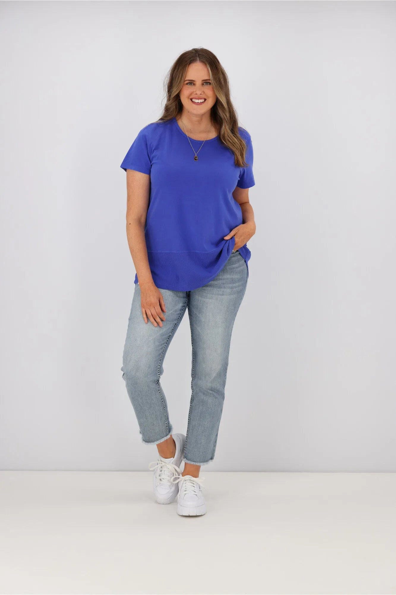 Elm Fundamental Rib S/S Tee Royal Blue