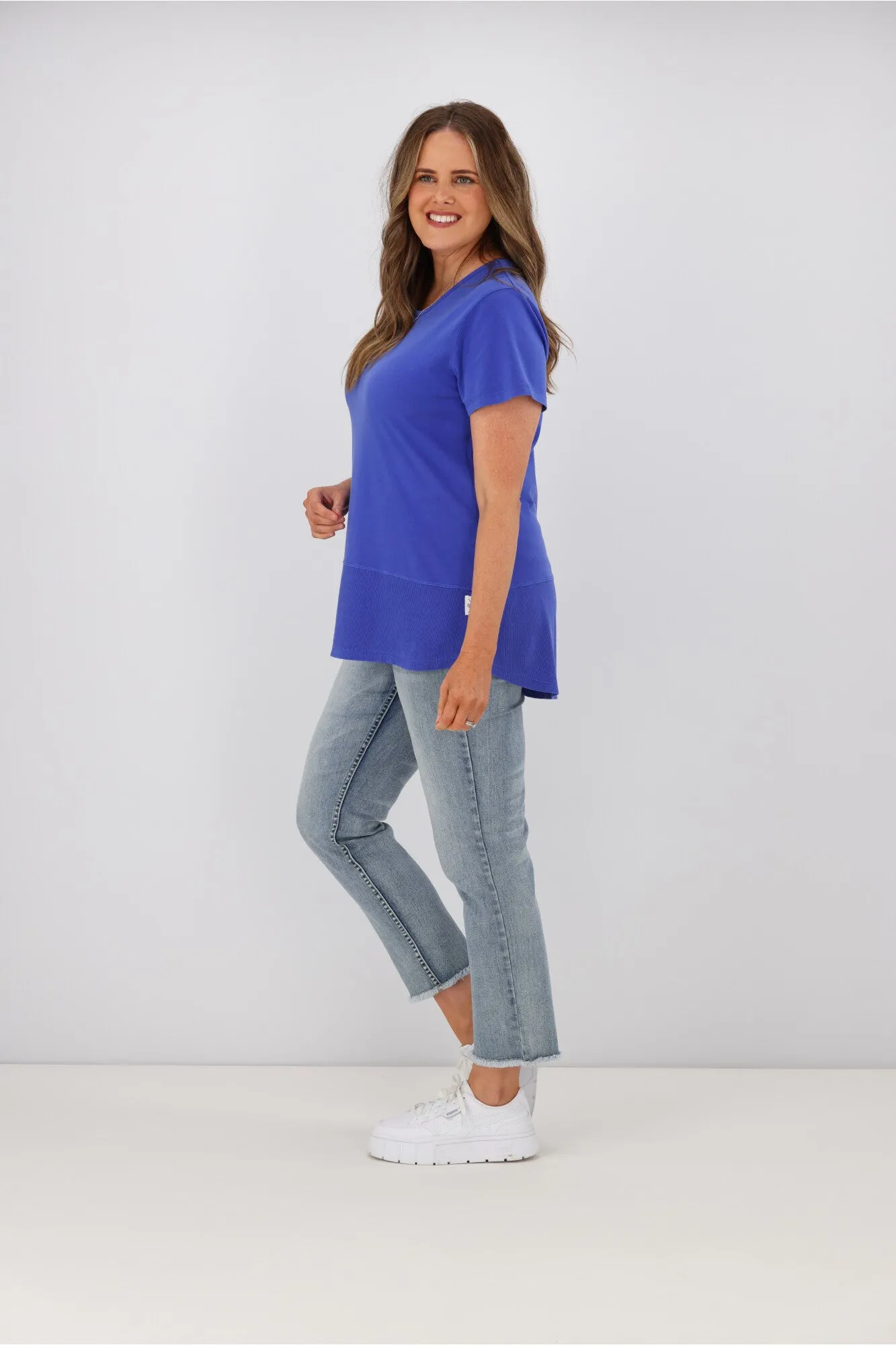 Elm Fundamental Rib S/S Tee Royal Blue