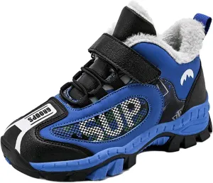 Girls Boys Kids Snow Boots Waterproof Non Slip Outdoor Winter Shoes Plush Lined Walking Shoes