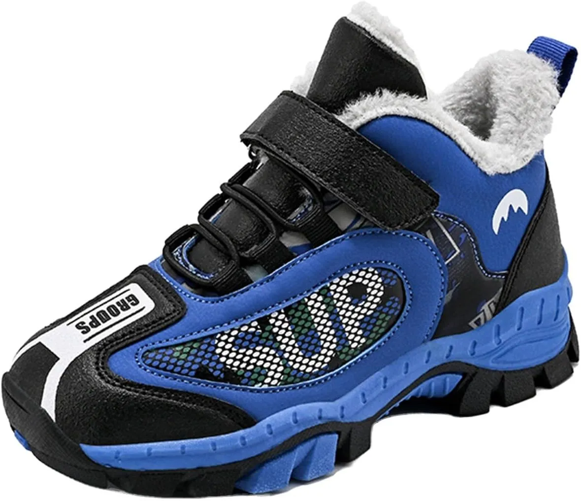 Girls Boys Kids Snow Boots Waterproof Non Slip Outdoor Winter Shoes Plush Lined Walking Shoes