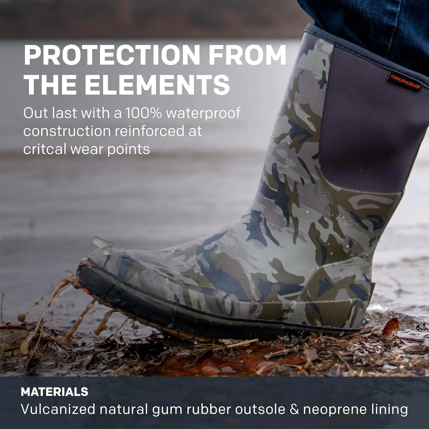 Grund??ns Men??s 12?? Deck Boot | Durable, Waterproof