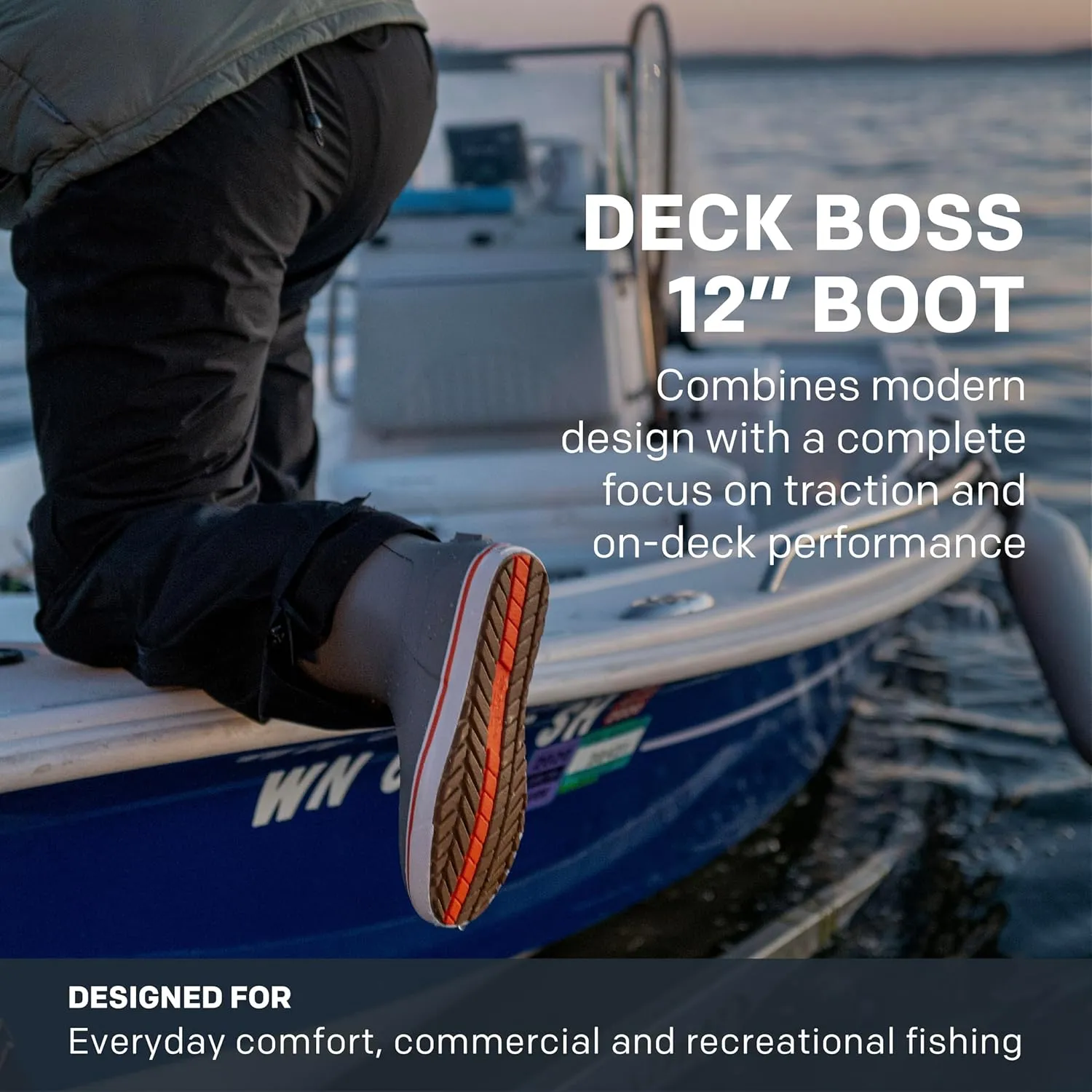 Grund??ns Men??s 12?? Deck Boot | Durable, Waterproof