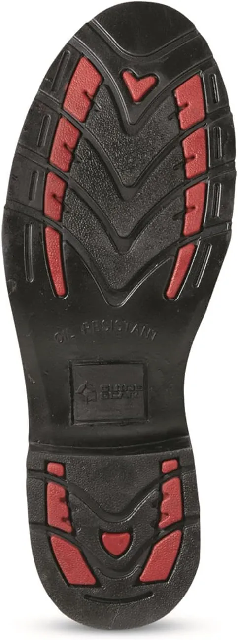 Guide Gear Men's Western Work 2.0 Pull-On Work Boots, Square Toe; Leather Uppers, Non-Slip Rubber Sole Shoes