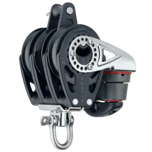 Harken 57mm Triple Ratchet Block with Swivel, Becket and Cam Cleat - 2141