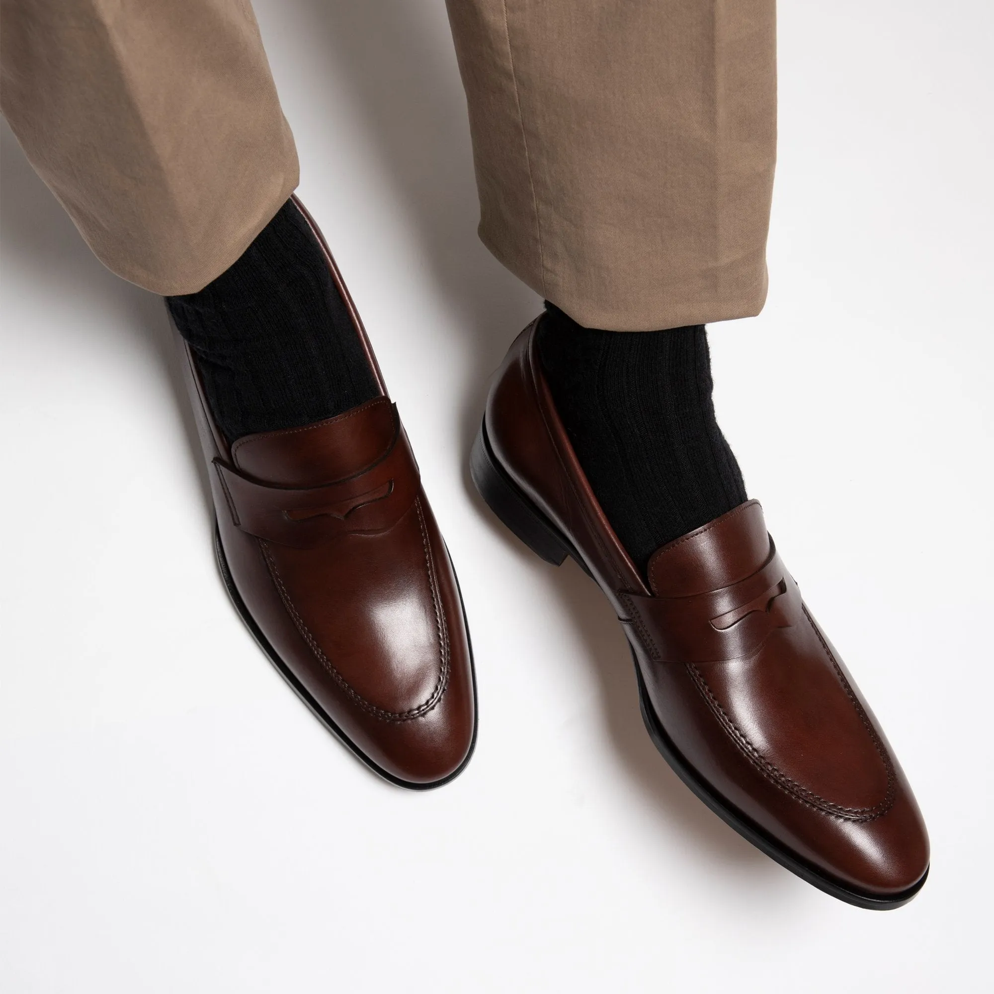HENRY SARTORIAL Campbell Loafers CHERRY