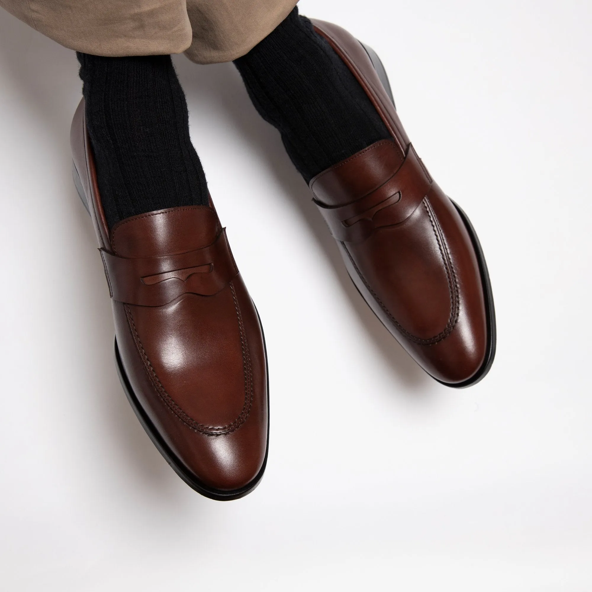 HENRY SARTORIAL Campbell Loafers CHERRY