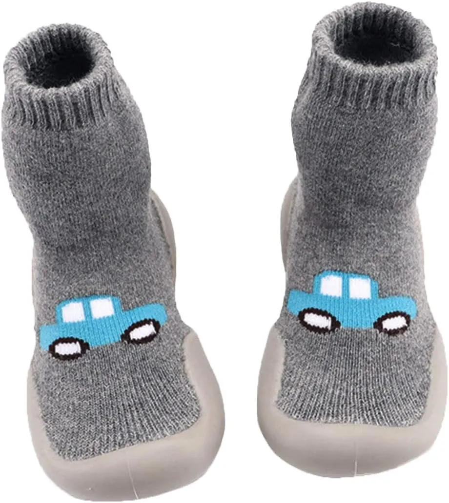 Infant Shoes,Infant Shoes Sock Shoes Anti-Slip Fuzzy Slipper Soft Indoor Boys Shoes 0-4 Years