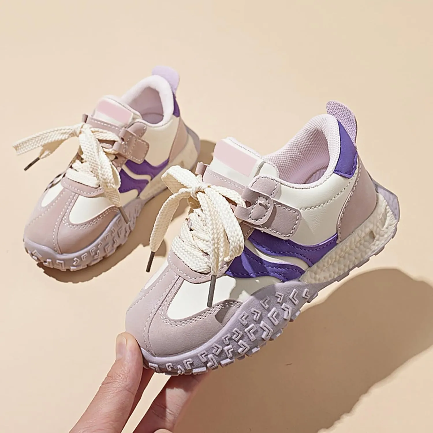 IWIHMIV Kids Sneakers Boys Girls Tennis Running Athletic Shoes Lightweight Non Slip Comfortable Walking Sports Shoes