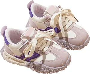 IWIHMIV Kids Sneakers Boys Girls Tennis Running Athletic Shoes Lightweight Non Slip Comfortable Walking Sports Shoes