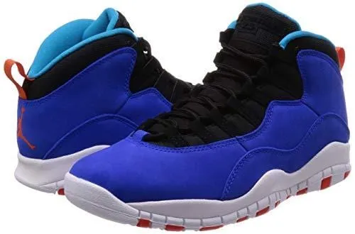 Jordan 10 Retro Tinker Racer Blue/Team Orange-Black (8.5 D(M) US)