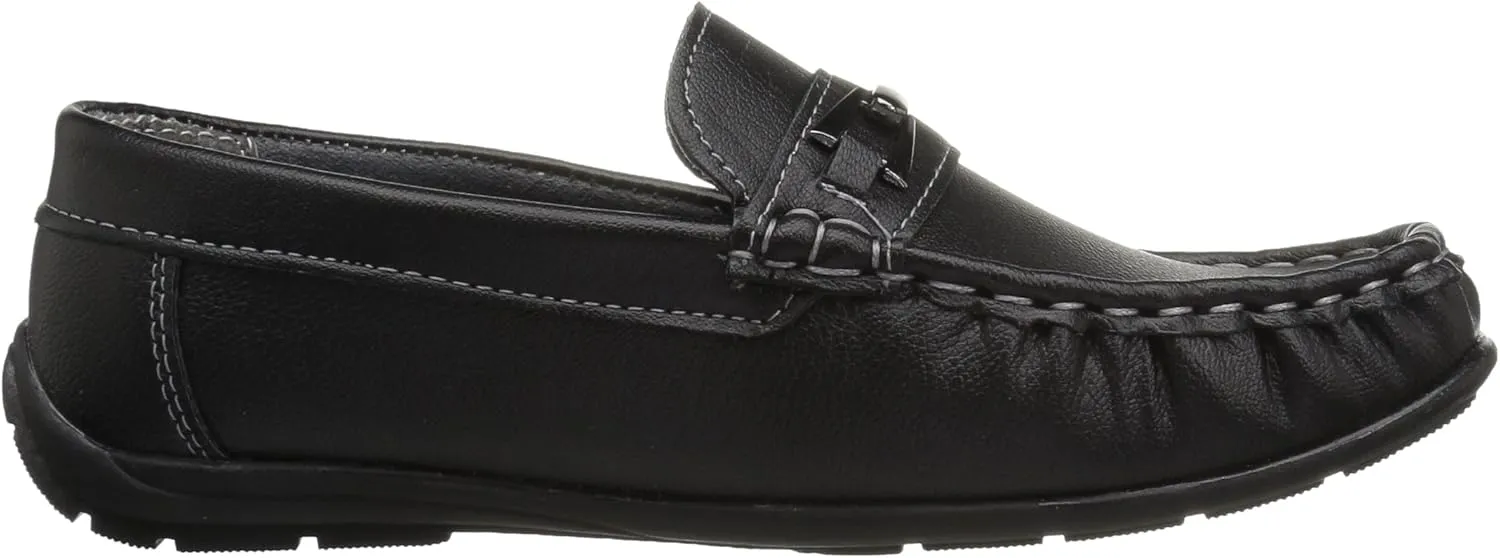 JOSMO Unisex-Child Boys Loafer with Metal Accent Driving Style