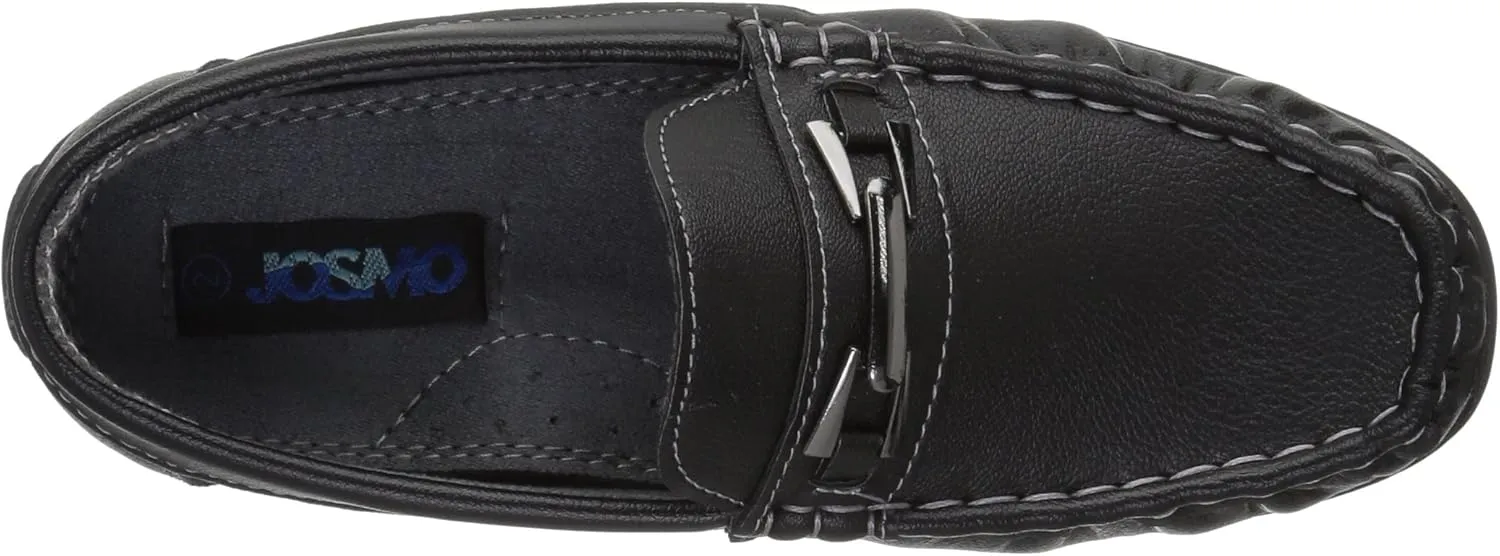 JOSMO Unisex-Child Boys Loafer with Metal Accent Driving Style