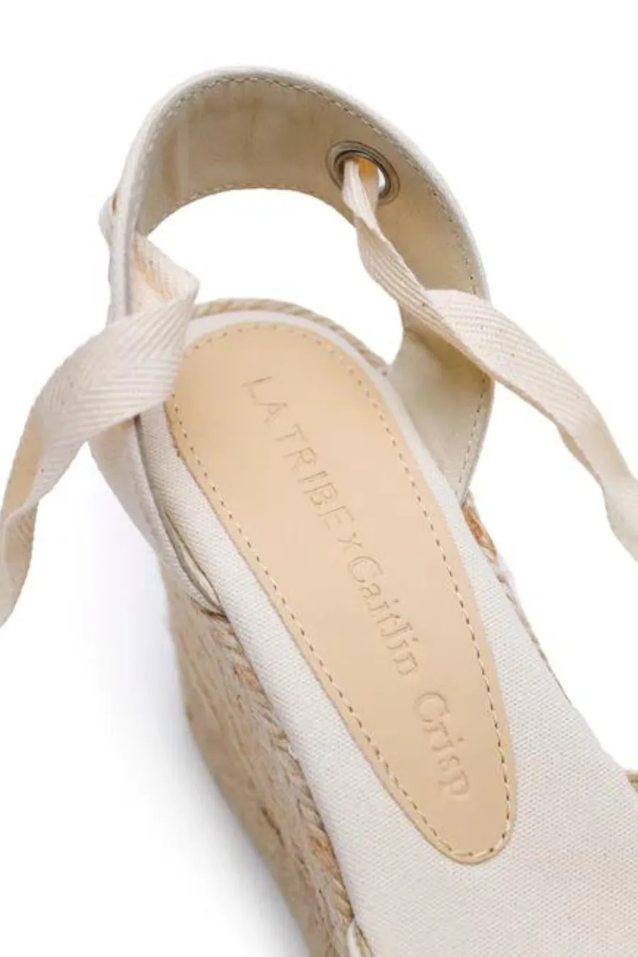 La Tribe x Caitlin Crisp High Wedge Espadrille Crudo