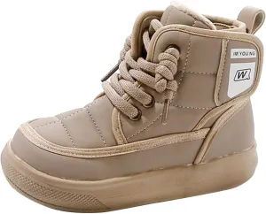 Little/Big Kids Snow Boots Boys Girls Winter Thicken Cozy Warm Nonslip Lightweight Outdoor Walking Hiking Shoes