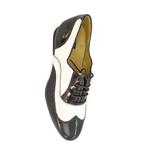 Mambo Tango Wingtip Leather Mens Dance Shoes