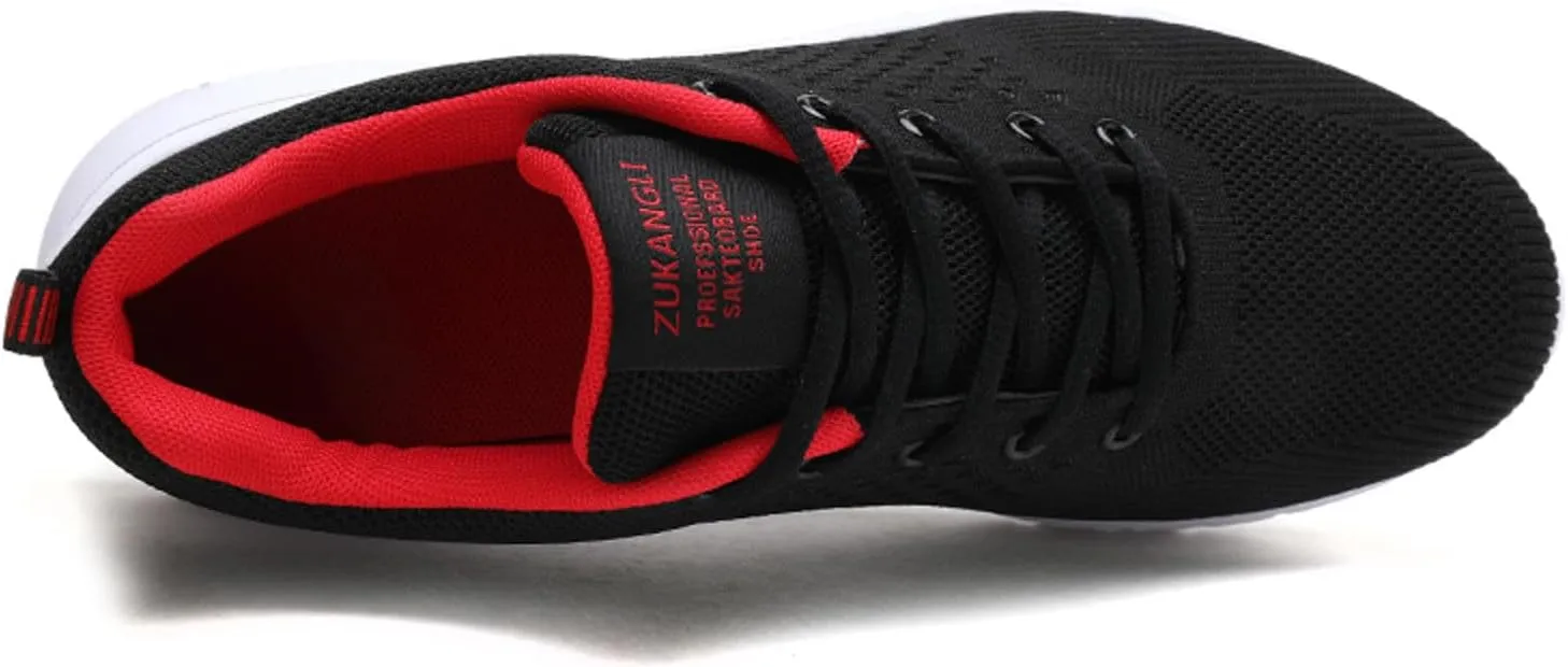 Men Sports Shoes Fashionable Color Matching Mesh Breathable and Comfortable Lace Up Flat Mens Sneaker Socks Shoes