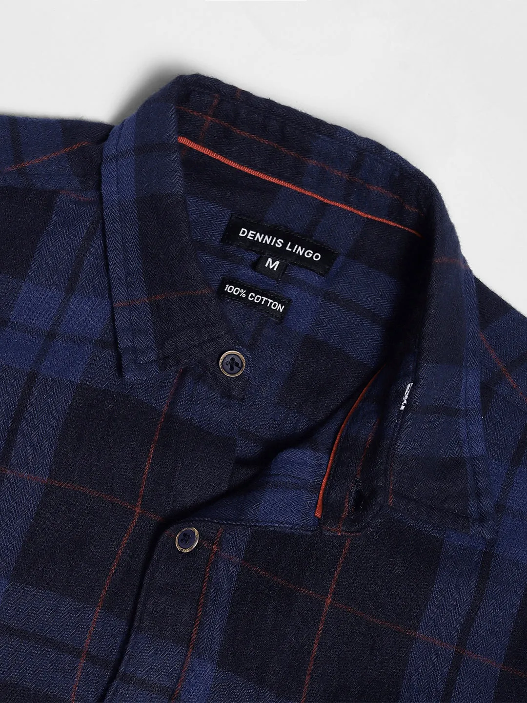 Men's Cuban Collar Regular Fit Print Navy Casual Shirts
