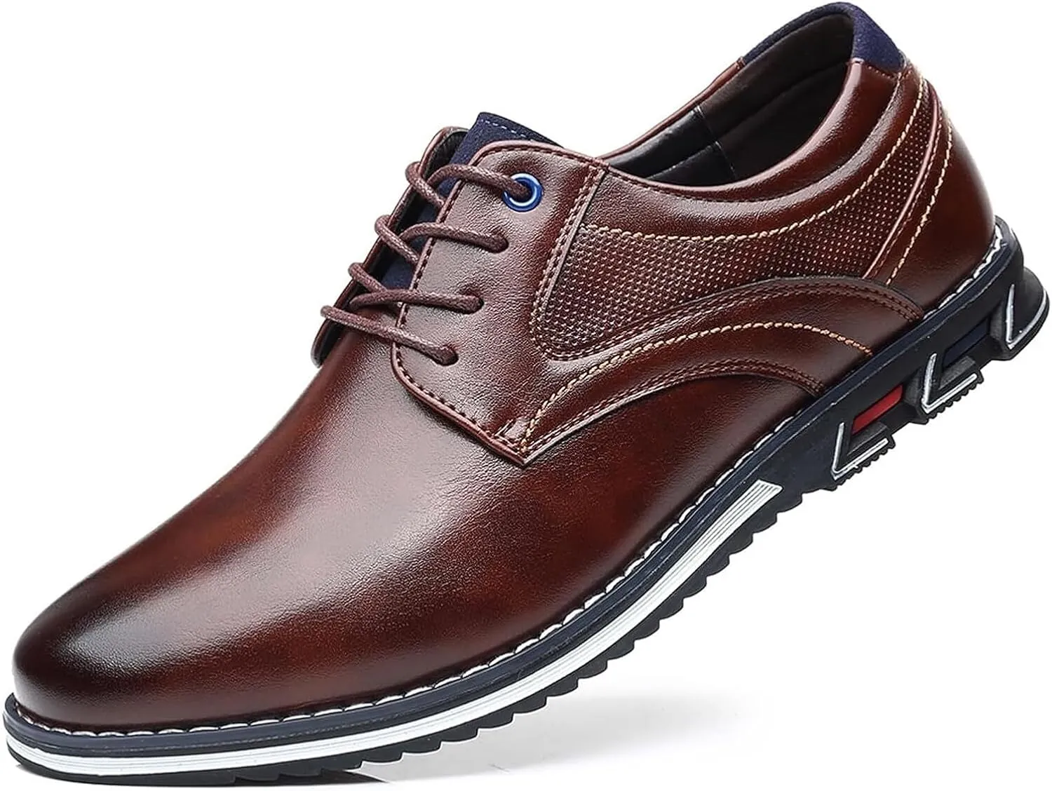 Men??s Dress Shoes Casual Business Oxford Derby Orthopedic Leather Shoes Comfortable Walking Shoes Office Loafers Work Flats Men's Shoes