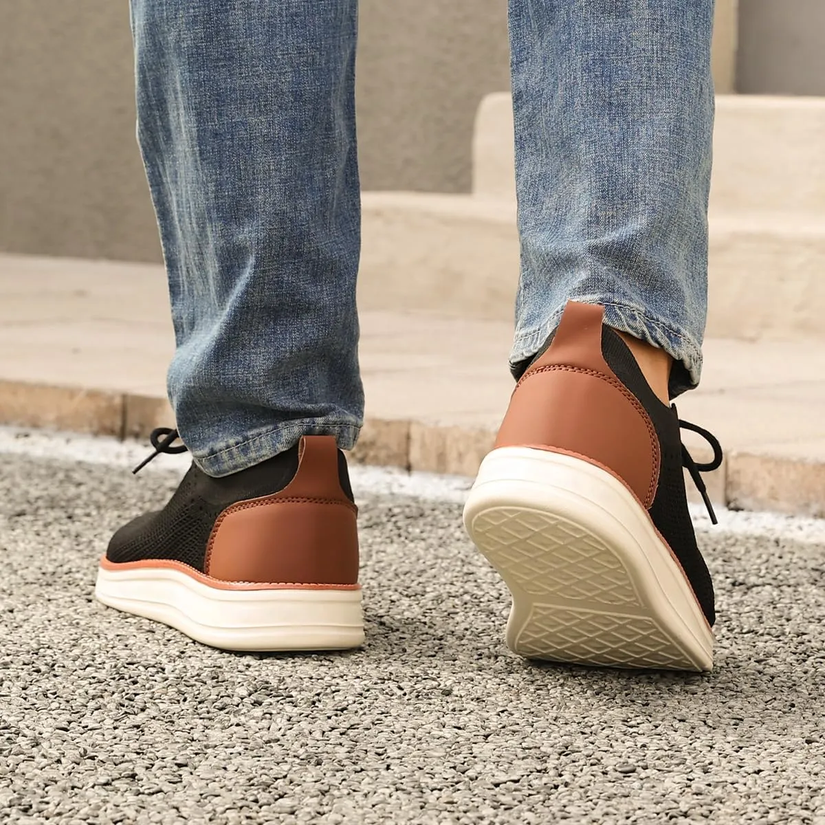 Men's Fashion Dress Sneakers Casual Walking Shoes Business Oxfords Comfortable Breathable Lightweight Tennis Zapatos para Hombre