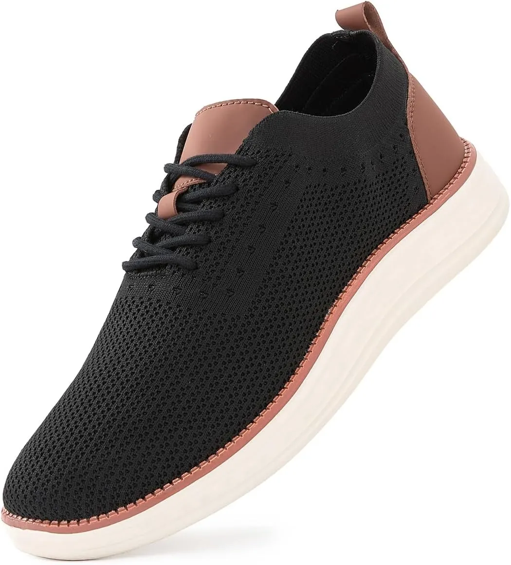 Men's Fashion Dress Sneakers Casual Walking Shoes Business Oxfords Comfortable Breathable Lightweight Tennis Zapatos para Hombre