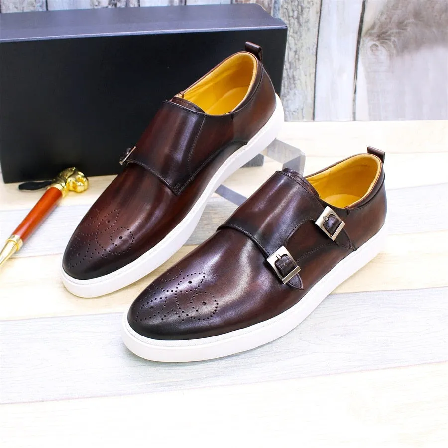 Men's Genuine Leather Classic Flat Shoes
