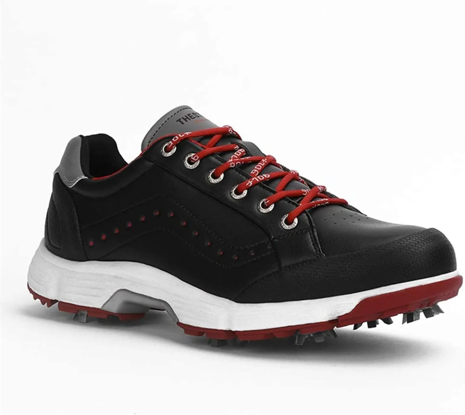 Men's Golf Shoes Professional Waterproof Spike Plus Size Golf Shoes Men's Lightweight Outdoor Non-Slip Walking Shoes