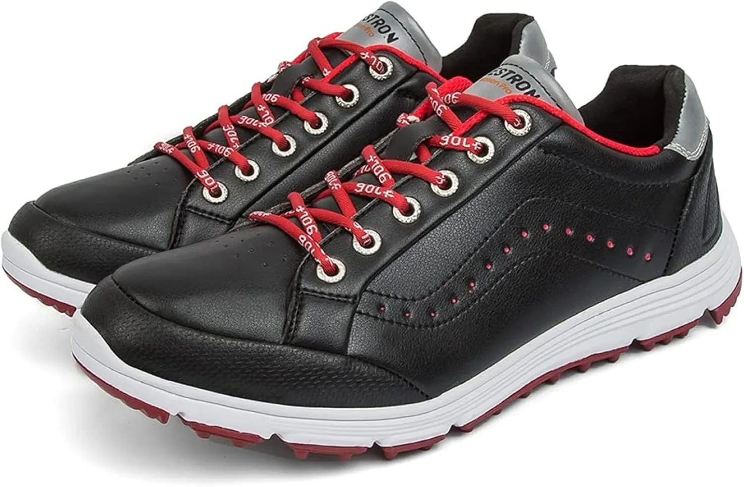Men's Golf Shoes Professional Waterproof Spike Plus Size Golf Shoes Men's Lightweight Outdoor Non-Slip Walking Shoes