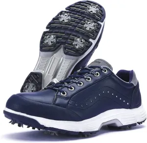Men's Golf Shoes Professional Waterproof Spike Plus Size Golf Shoes Men's Lightweight Outdoor Non-Slip Walking Shoes