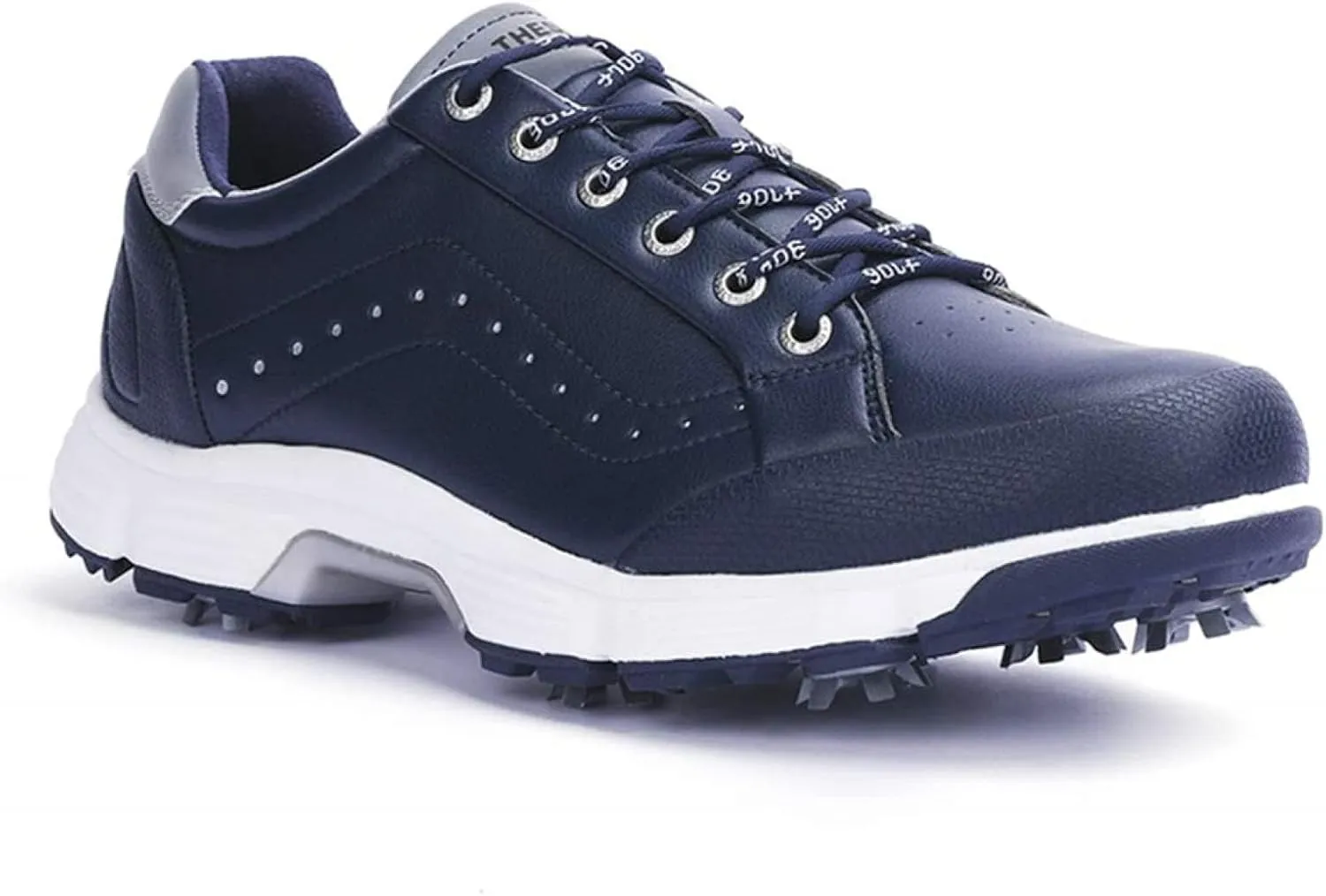 Men's Golf Shoes Professional Waterproof Spike Plus Size Golf Shoes Men's Lightweight Outdoor Non-Slip Walking Shoes